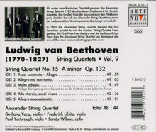 Ludwig van Beethoven, Alexander String Quartet : String Quartets Vol. 9 (No. 15 Op. 132) (Album)