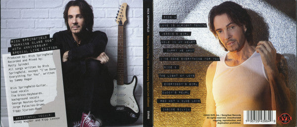 Rick Springfield : Working Class Dog (40th Anniversary Special Live Edition) (Album,Deluxe Edition,Stereo)