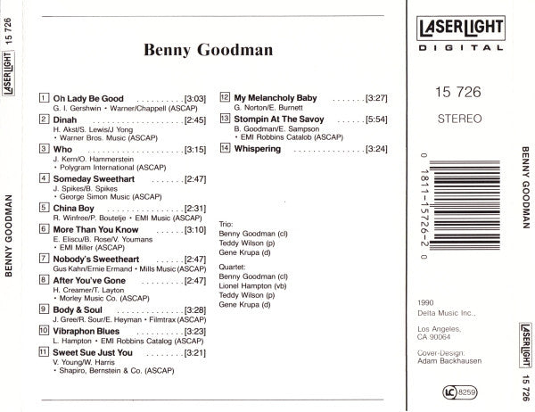 Benny Goodman, Lionel Hampton, Teddy Wilson, Gene Krupa : Benny Goodman 1935 - 1936 Rare Recordings (Compilation)