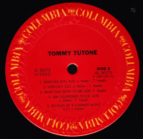 Tommy Tutone : Tommy Tutone (LP,Album)
