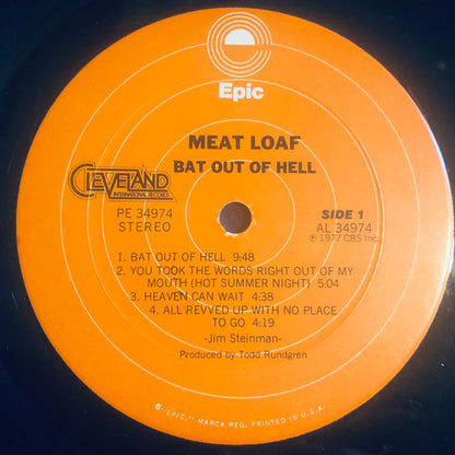 Meat Loaf : Bat Out Of Hell (LP,Album,Stereo)