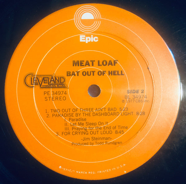 Meat Loaf : Bat Out Of Hell (LP,Album,Stereo)
