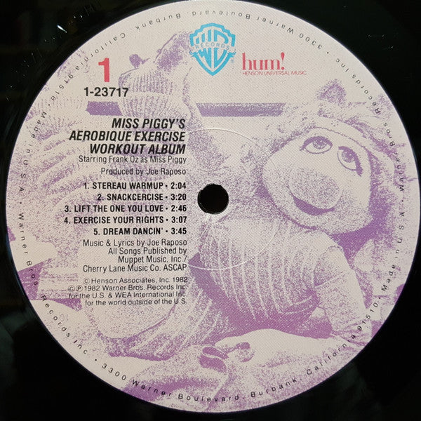 Miss Piggy : Miss Piggy's Aerobique Exercise Workout Album (LP,Album)