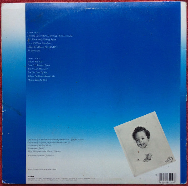Whitney Houston : Whitney (LP,Album,Repress,Stereo)