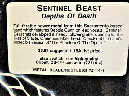 Sentinel Beast : Depths Of Death (LP,Album,Stereo)