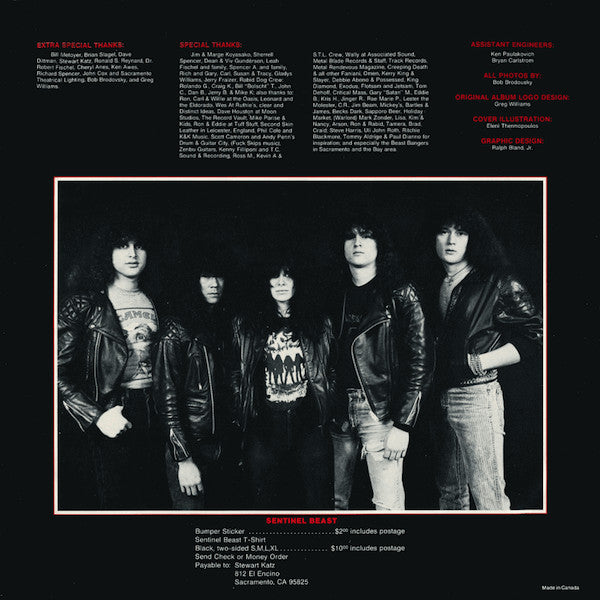 Sentinel Beast : Depths Of Death (LP,Album,Stereo)