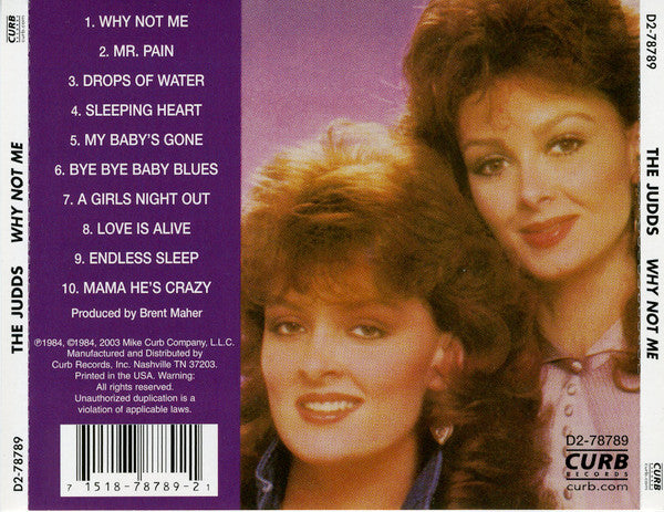 Judds, The : Why Not Me (Album,Reissue)
