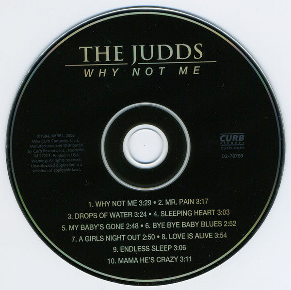 Judds, The : Why Not Me (Album,Reissue)