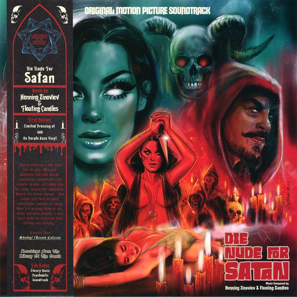 Henning Zinoviev & Floating Candles : Die Nude For Satan - Original Motion Picture Soundtrack (LP,Album,Limited Edition,Stereo)