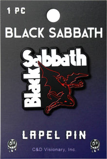 Enamel Pin - Black Sabbath - Winged Demon With Logo