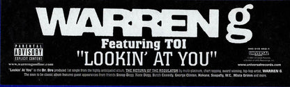Warren G Featuring Toi (11) : Lookin' At You (12",Single,33 ⅓ RPM)