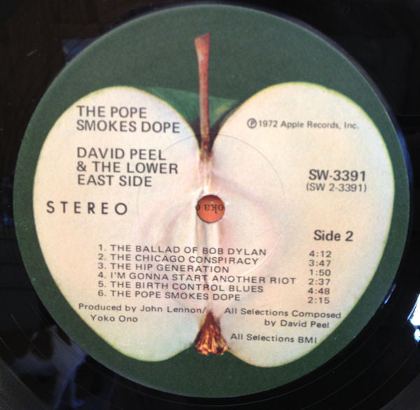 David Peel & The Lower East Side : The Pope Smokes Dope (LP,Album)