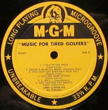 Larry Clinton And His Orchestra : Music For Tired Golfers (LP)