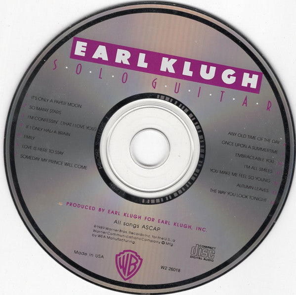 Earl Klugh : Solo Guitar (Album,Club Edition)