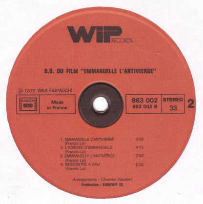 Francis Lai : Emmanuelle 2 (LP,Album)