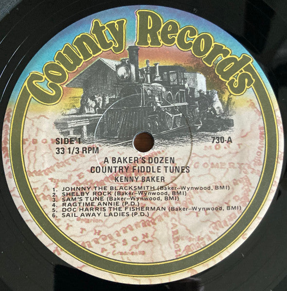 Kenny Baker (4) : A Bakers Dozen - Country Fiddle Tunes (LP,Album,Reissue)