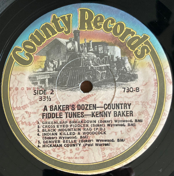 Kenny Baker (4) : A Bakers Dozen - Country Fiddle Tunes (LP,Album,Reissue)
