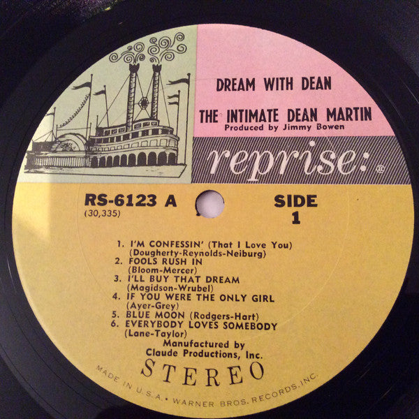 Dean Martin : Dream With Dean - The Intimate Dean Martin (LP,Stereo)