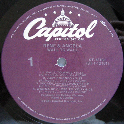 René & Angela : Wall To Wall (LP,Album)
