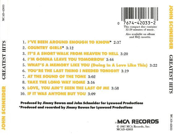 John Schneider : Greatest Hits (Compilation)