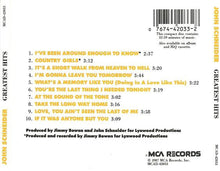 John Schneider : Greatest Hits (Compilation)