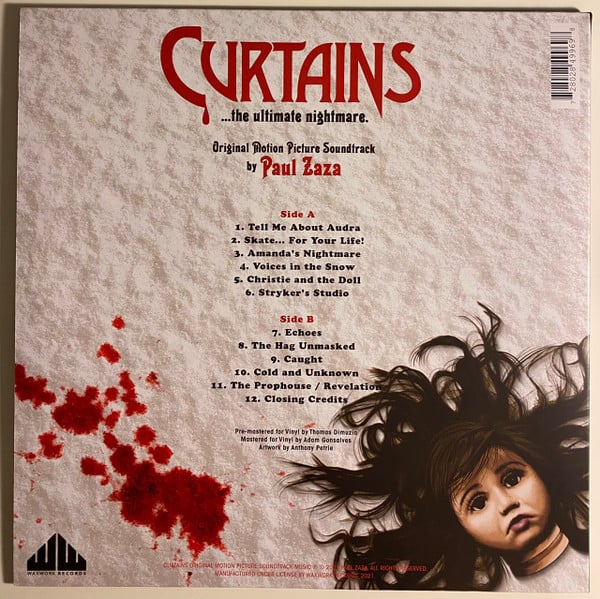 Paul Zaza : Curtains (Original Motion Picture Soundtrack) (LP,Album,Stereo)
