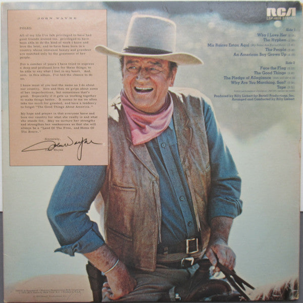 John Wayne : America, Why I Love Her (Album,LP)