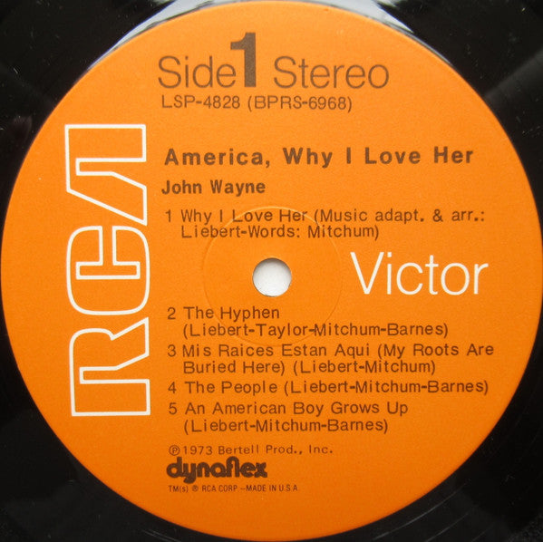 John Wayne : America, Why I Love Her (Album,LP)