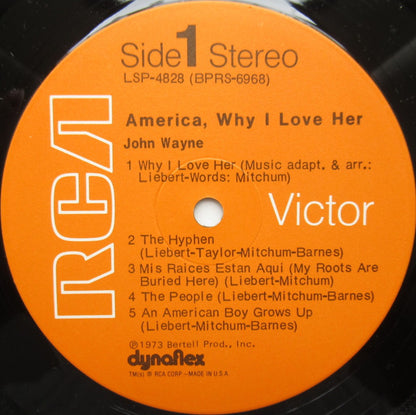 John Wayne : America, Why I Love Her (Album,LP)