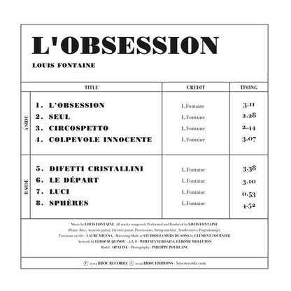 Louis Fontaine : L'Obsession (LP,Limited Edition)