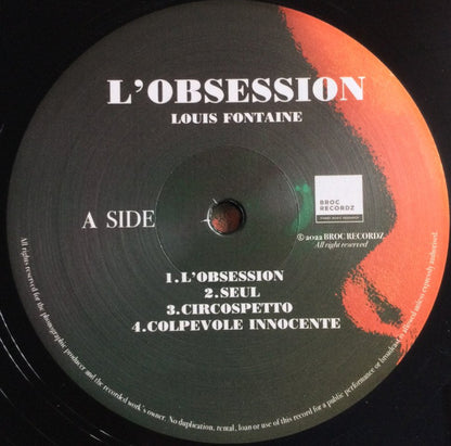 Louis Fontaine : L'Obsession (LP,Limited Edition)