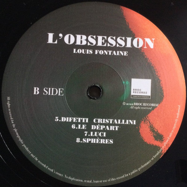 Louis Fontaine : L'Obsession (LP,Limited Edition)