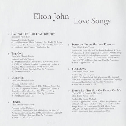 Elton John : Love Songs (Compilation,Remastered)