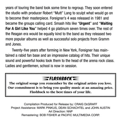 Foreigner : Hot Blooded And Other Hits (Compilation,Remastered)