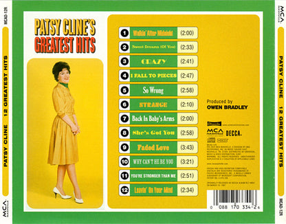 Patsy Cline : Greatest Hits (HDCD,Compilation,Reissue)