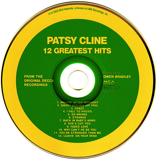 Patsy Cline : Greatest Hits (HDCD,Compilation,Reissue)