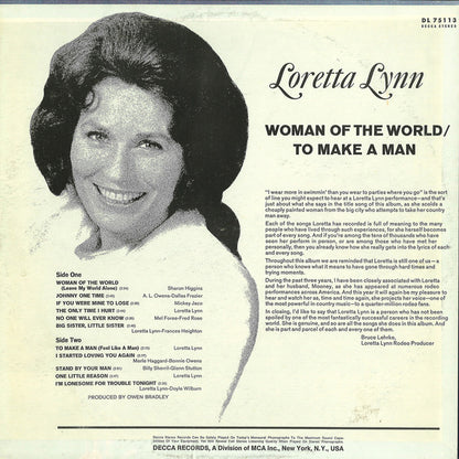 Loretta Lynn : Woman Of The World / To Make A Man (LP,Album,Stereo)