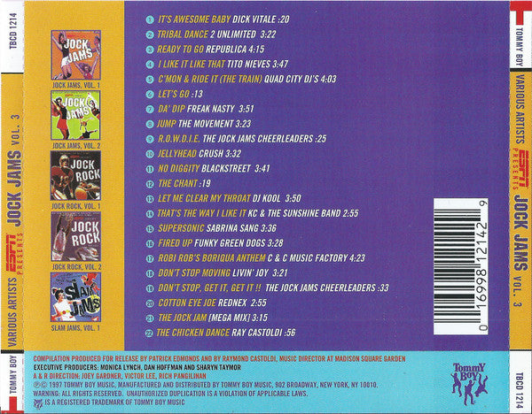 Various : ESPN Presents Jock Jams Volume 3 (Compilation)