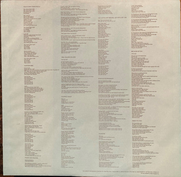 Billy Ocean : Tear Down These Walls (LP,Album,Club Edition)