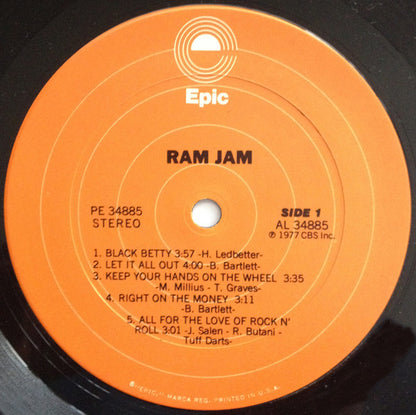 Ram Jam : Ram Jam (LP,Album,Stereo)