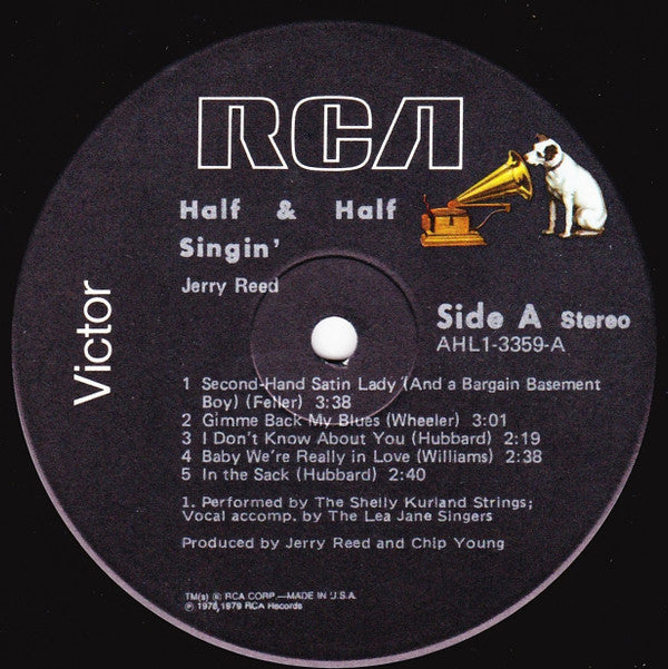 Jerry Reed : Half Singin' & Half Pickin' (LP,Album)