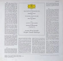 Krzysztof Penderecki / Toshiro Mayuzumi / John Williams (4) - Eastman Wind Ensemble ▪ Donald Hunsberger : Pittsburgh Overture / Music With Sculpture / Sinfonietta For Wind Ensemble (LP,Stereo)