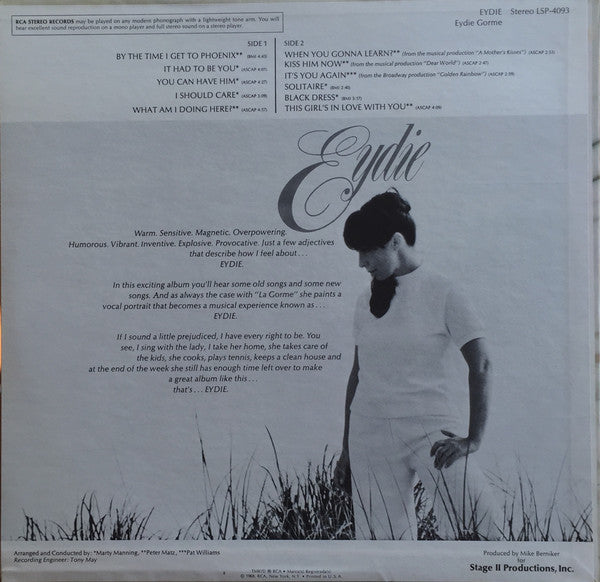 Eydie Gormé : Eydie (LP,Album)