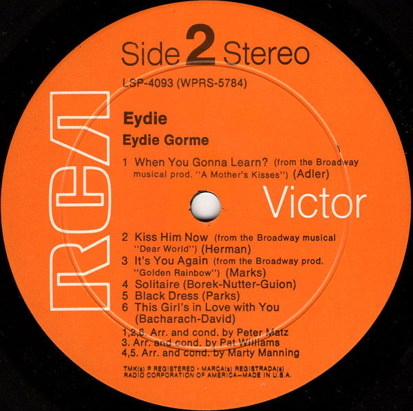 Eydie Gormé : Eydie (LP,Album)