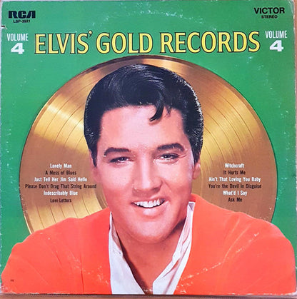 Elvis Presley : Elvis' Gold Records - Volume 4 (LP,Compilation,Reissue,Stereo)