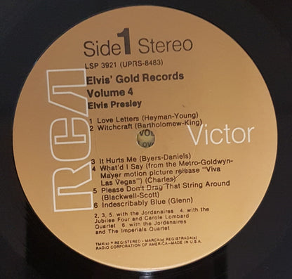 Elvis Presley : Elvis' Gold Records - Volume 4 (LP,Compilation,Reissue,Stereo)