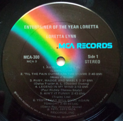 Loretta Lynn : Entertainer Of The Year - Loretta (LP,Album,Club Edition)