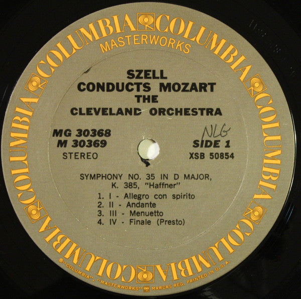 George Szell Conducts Cleveland Orchestra, The, Wolfgang Amadeus Mozart : Szell Conducts Mozart (LP,Album)