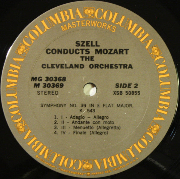 George Szell Conducts Cleveland Orchestra, The, Wolfgang Amadeus Mozart : Szell Conducts Mozart (LP,Album)