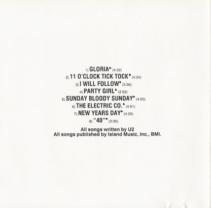 U2 : Live / Under A Blood Red Sky (Mini-Album,Club Edition)